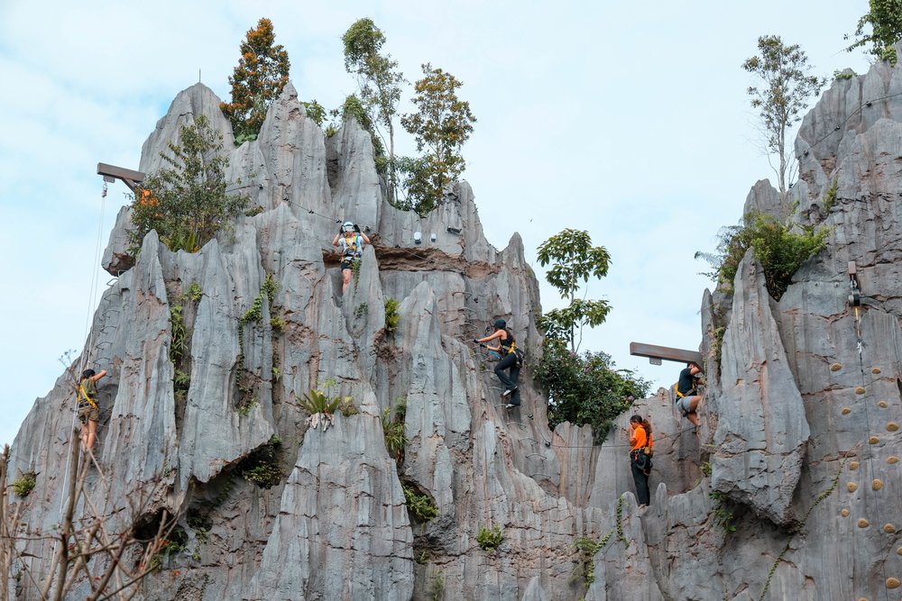 Rainforest Wild ASIA at Mandai Wildlife Reserve Singapore - Visitors Experiencing the Wild Apex Adventure