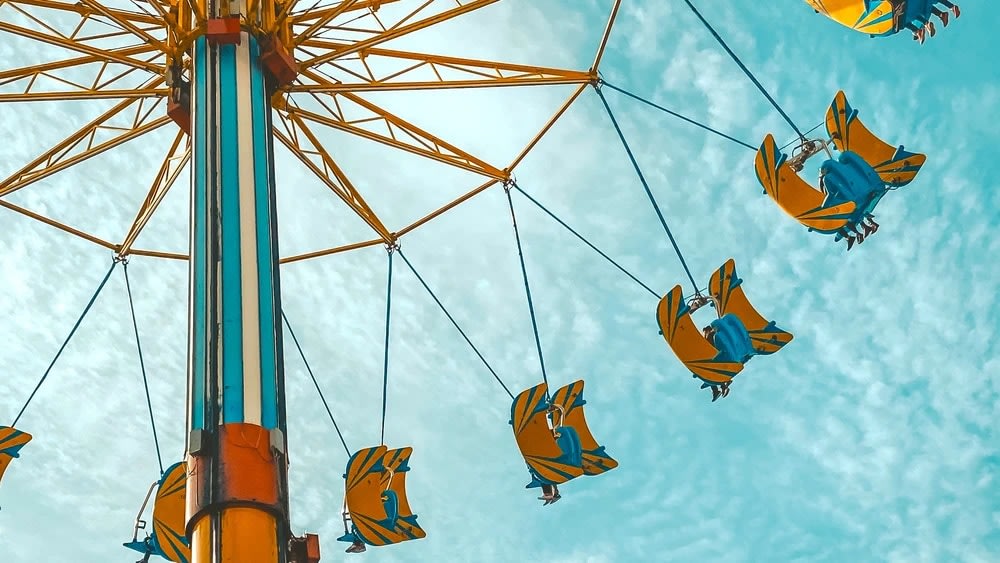 Go on exciting rides at Ocean Park. Credits to @mykelgran