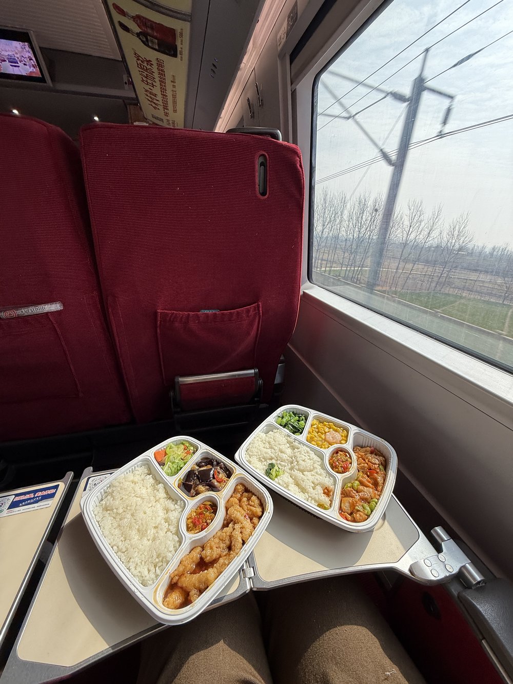 Beijing to Shanghai High Speed Rail - Ordering Meals on the Train