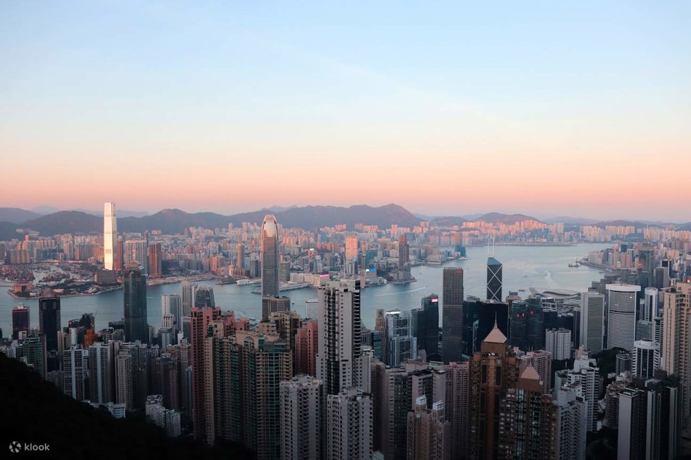 Aerial view of Hong Kong