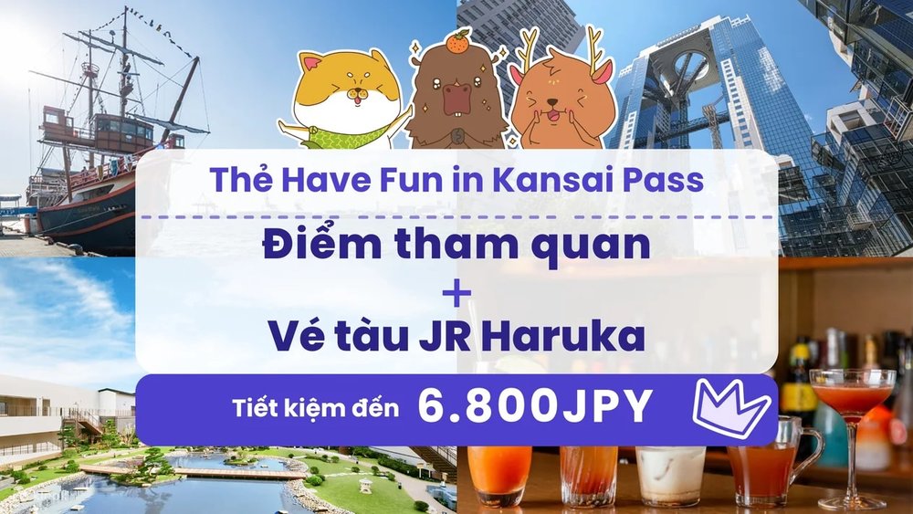 Các Thẻ Du Lịch Tiện Lợi Ở Osaka Cho Du Khách