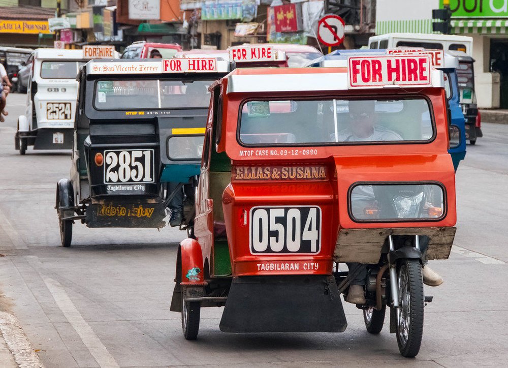 Tricycles in Tagbilaran (Source: Flickr)
