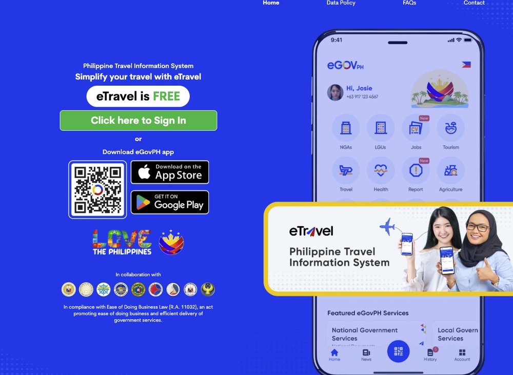 菲律賓電子入境申報系統