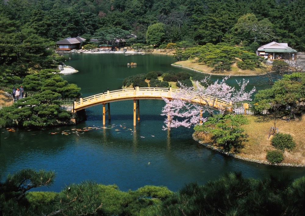 Japan JR All Shikoku Rail Pass - Ritsurin Garden in Takamatsu