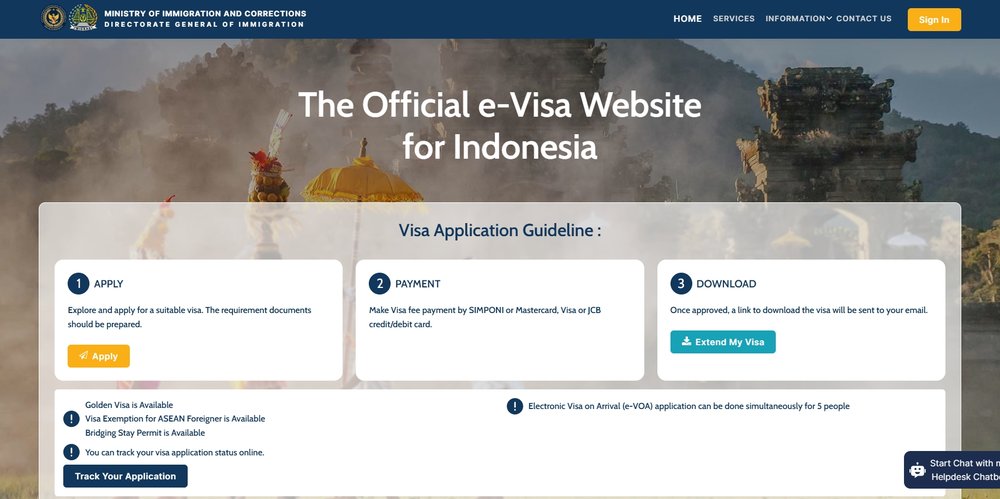 バリ 入国 電子到着ビザ(e-VOA)