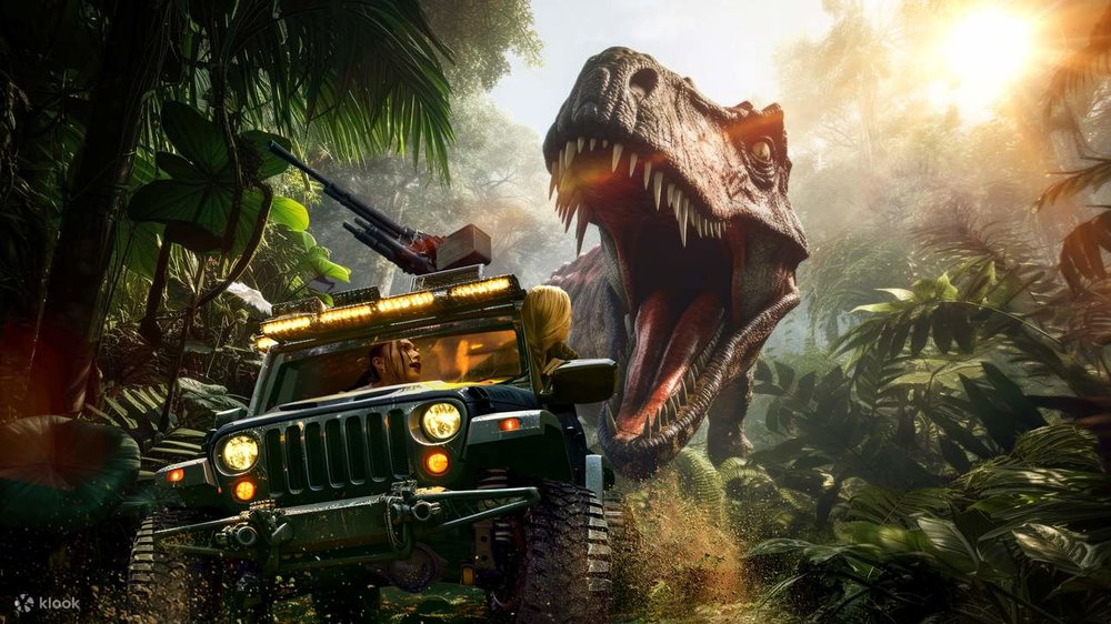 JUNGLIA OKINAWA Theme Park in Japan - Dinosaur Zone