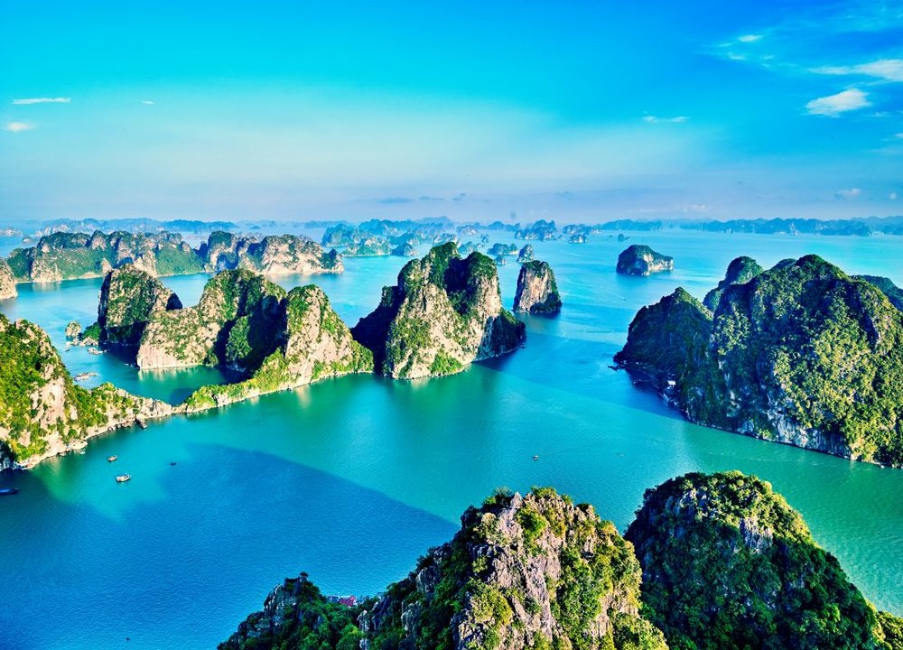 ベトナム ハロン湾 岩山