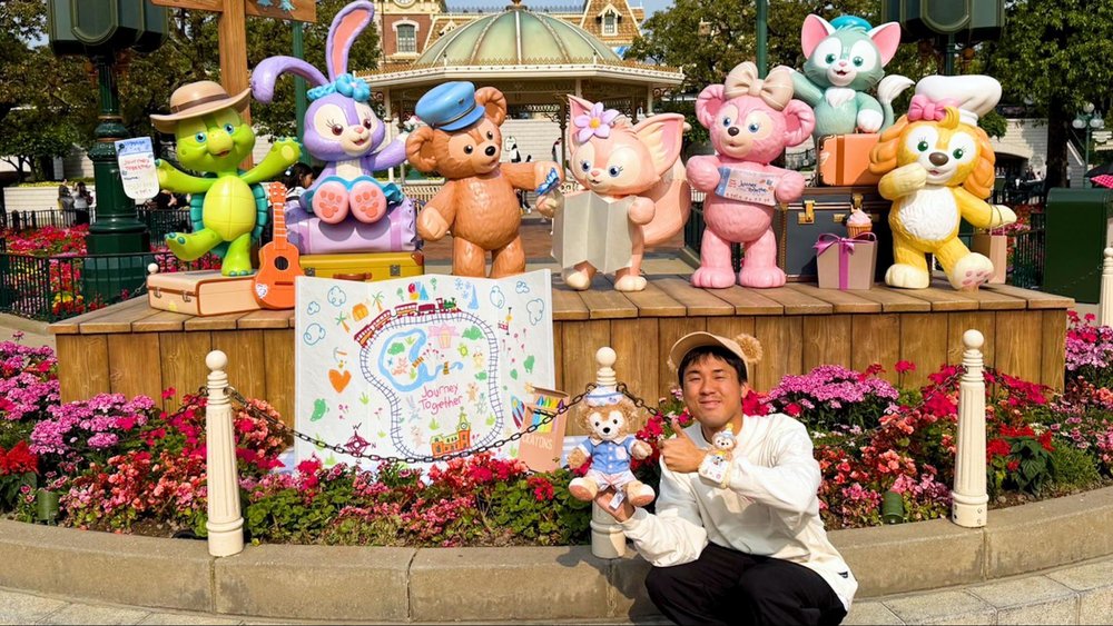 香港ディズニーランド　ダッフィー　ダッフィー&フレンズ　フォトスポット