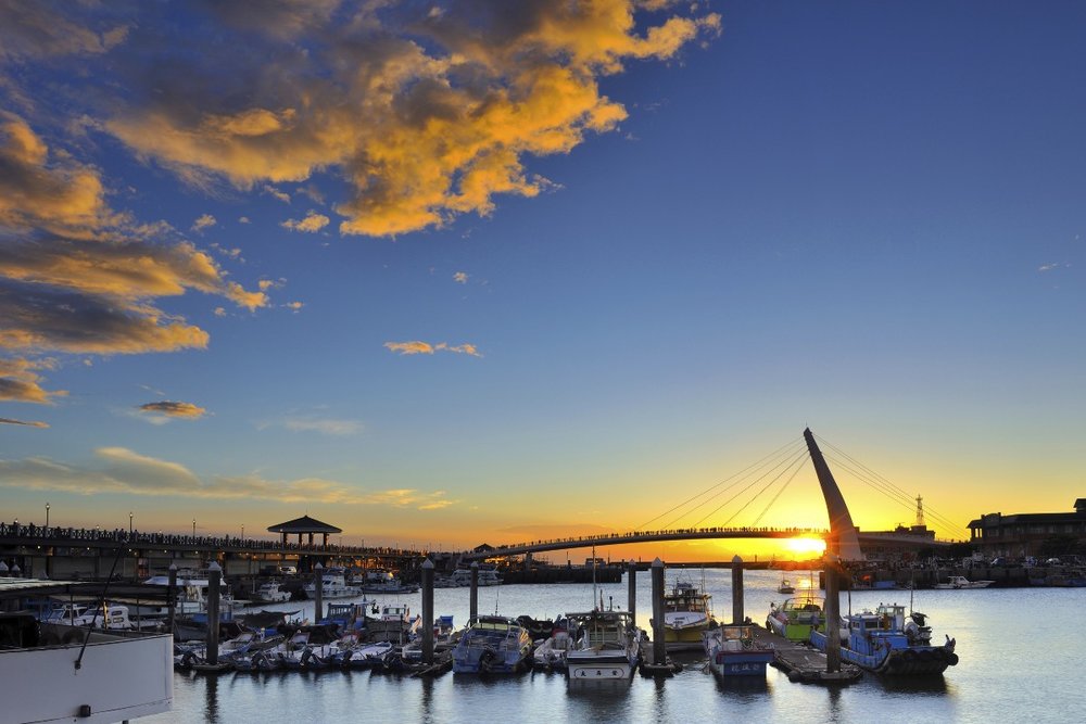 Cầu Cảng Đạm Thủy - Nơi Ngắm Hoàng Hôn Đẹp Nhất Đài Bắc
