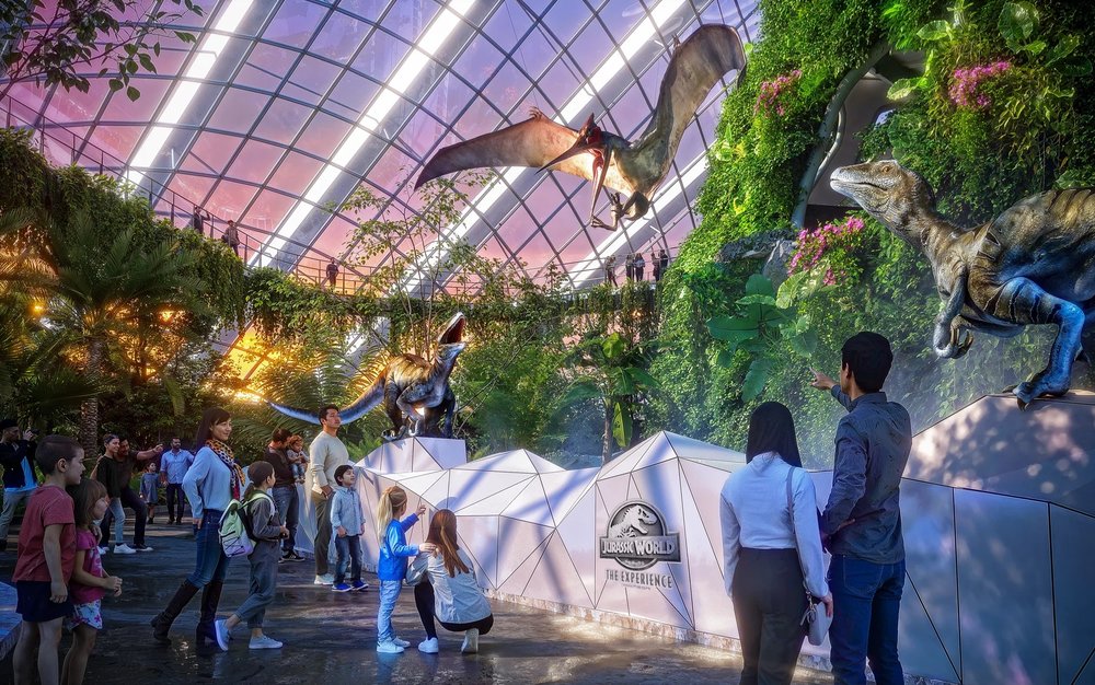 jurassic world experience gardens by the bay