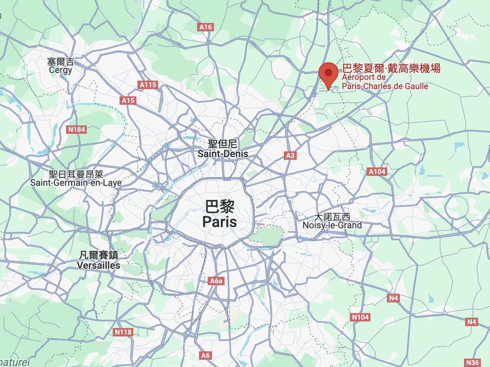 戴高樂機場地理位置