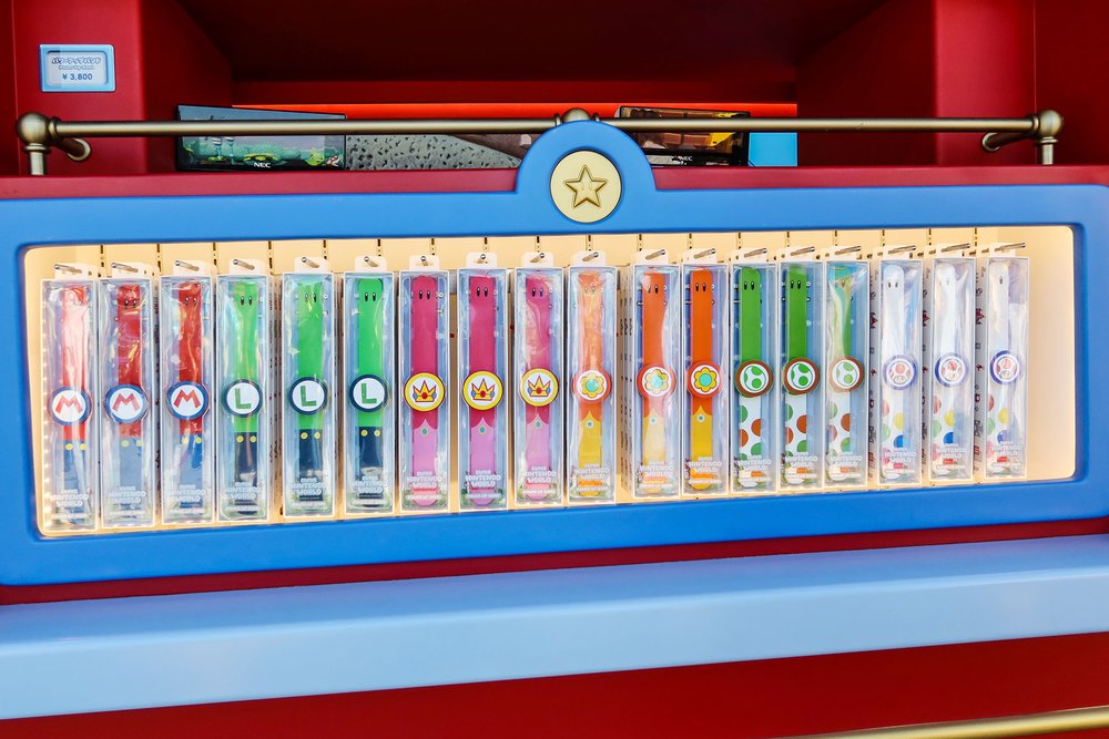 Get your USJ Power Up Band at the kiosks near the entrance of Super Nintendo World