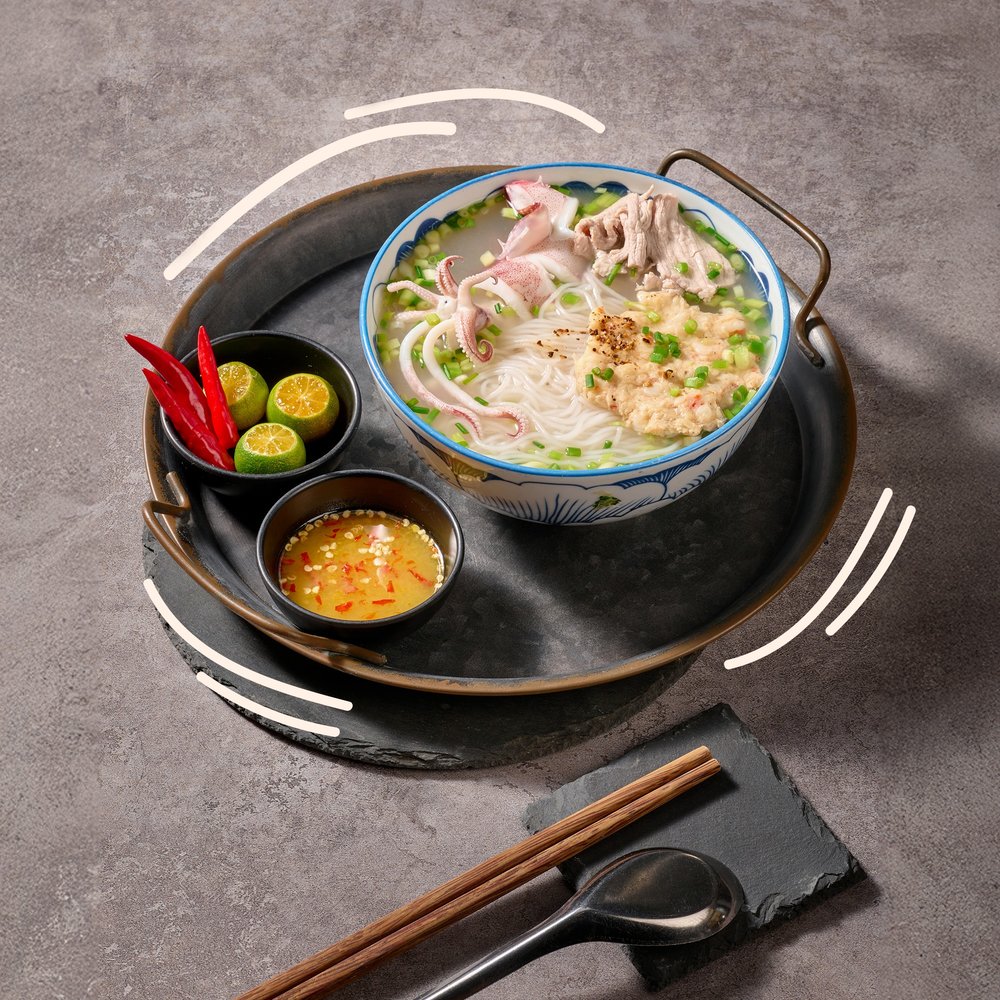 Bún quậy Kiến Xây, 富國島美食, 富國島餐廳, 小卷米線