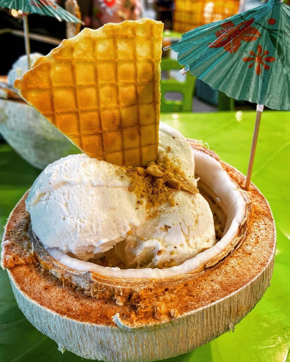 富國島美食, 富國島餐廳, Coconut ice cream