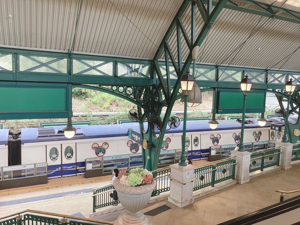 香港ディズニーランド　電車　地下鉄MRT