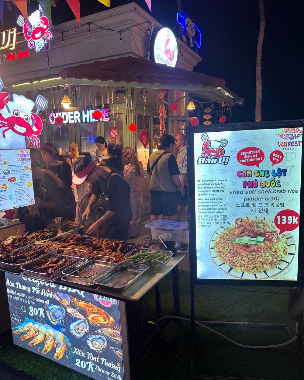 富國島夜市, VUI-Fest Bazaar海濱夜市美食, 日落小鎮夜市