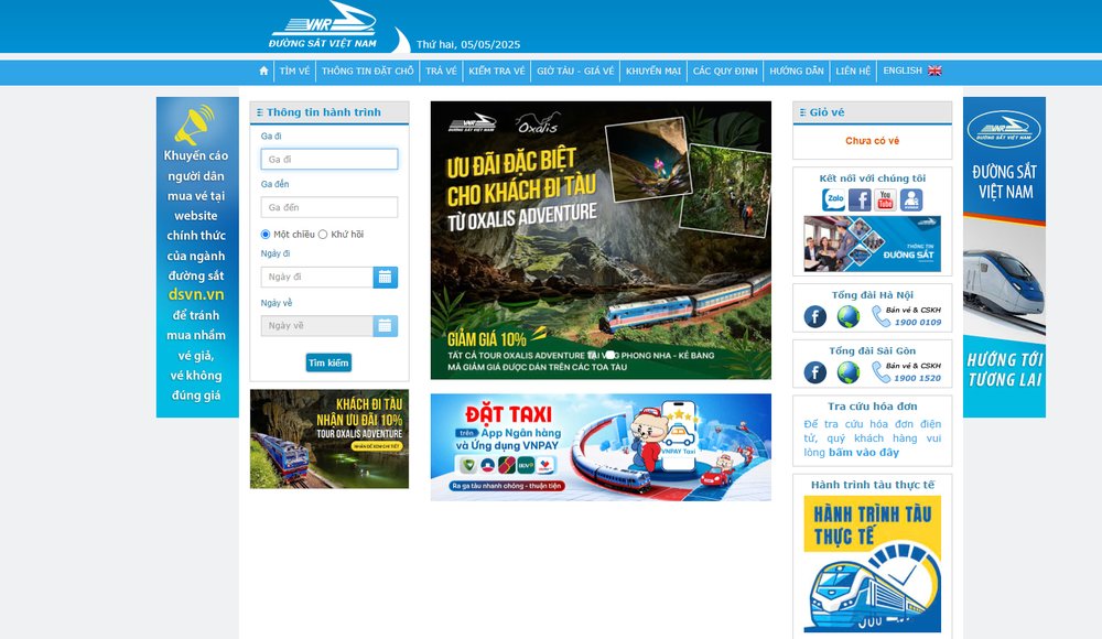 Hướng Dẫn Cách Đặt Vé Tàu Chi Tiết