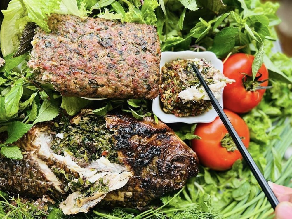 Pa Pỉnh Tộp (Cá Nướng Gộp)