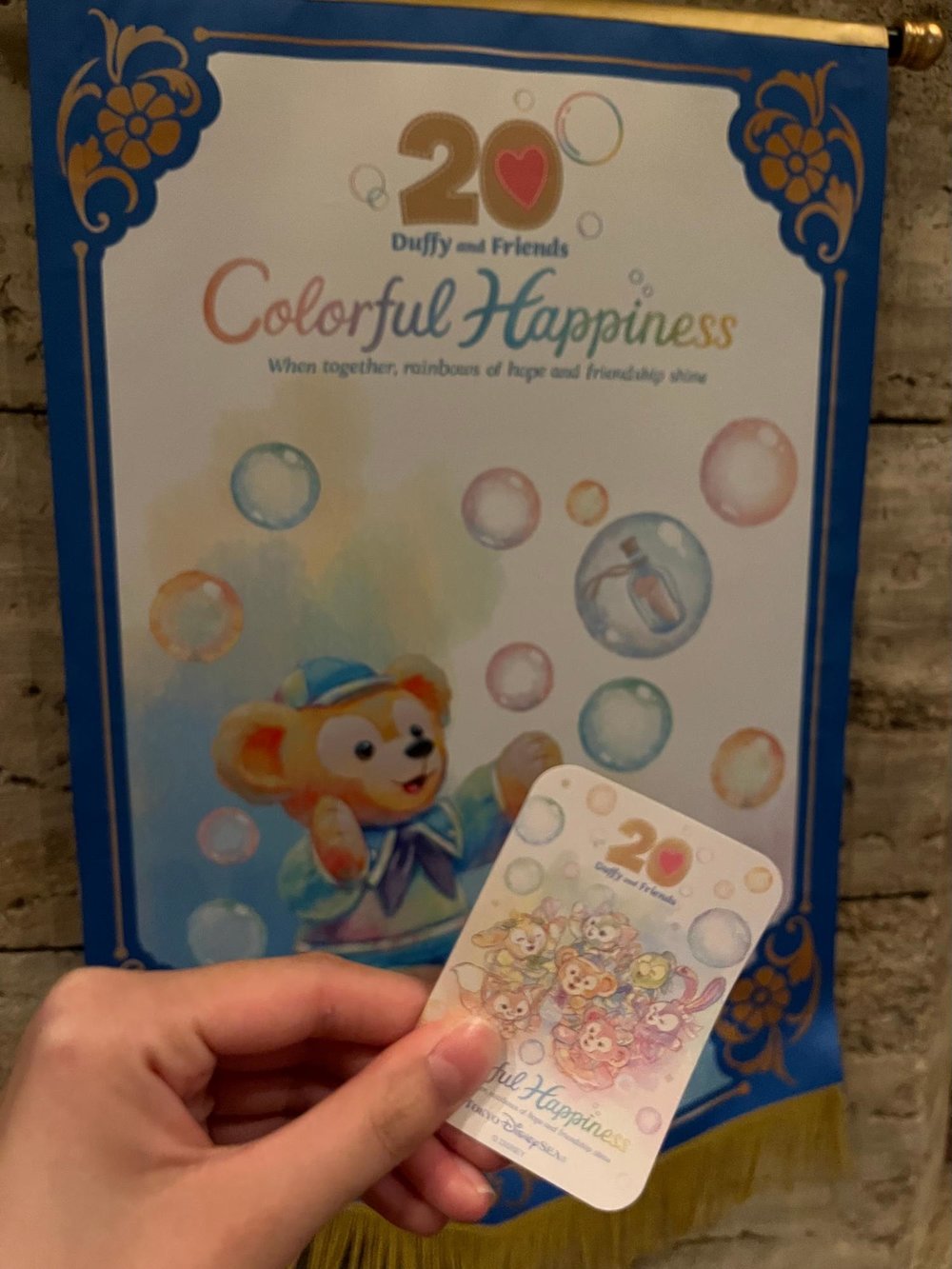 20周年 ダッフィー&フレンズ 香港ディズニーランドチケット