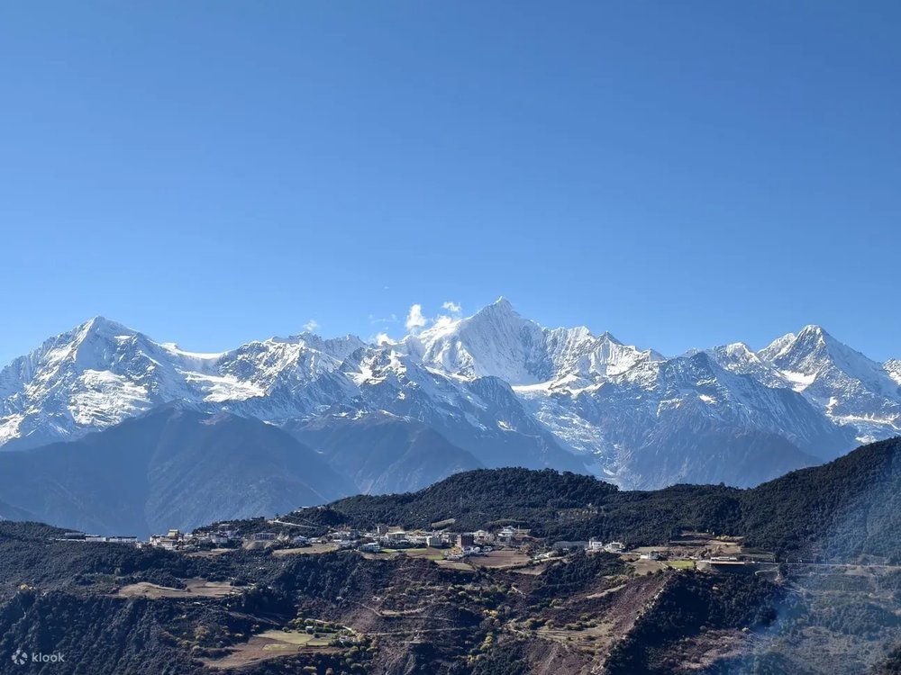 霧濃頂雪山觀景台, 梅里雪山景點