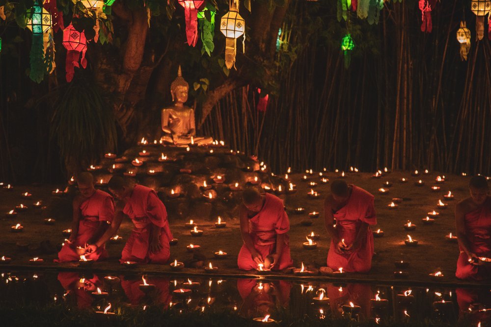 Thả krathong xuống sông, hồ