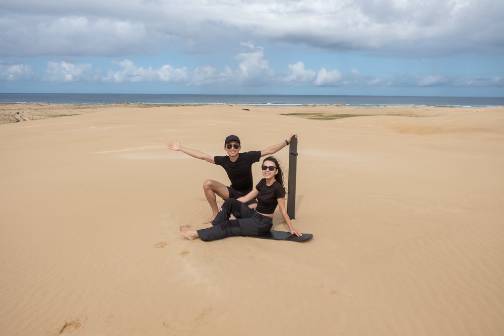 8 day sydney road trip itinerary shrugmyshoulder: sand dune boarding