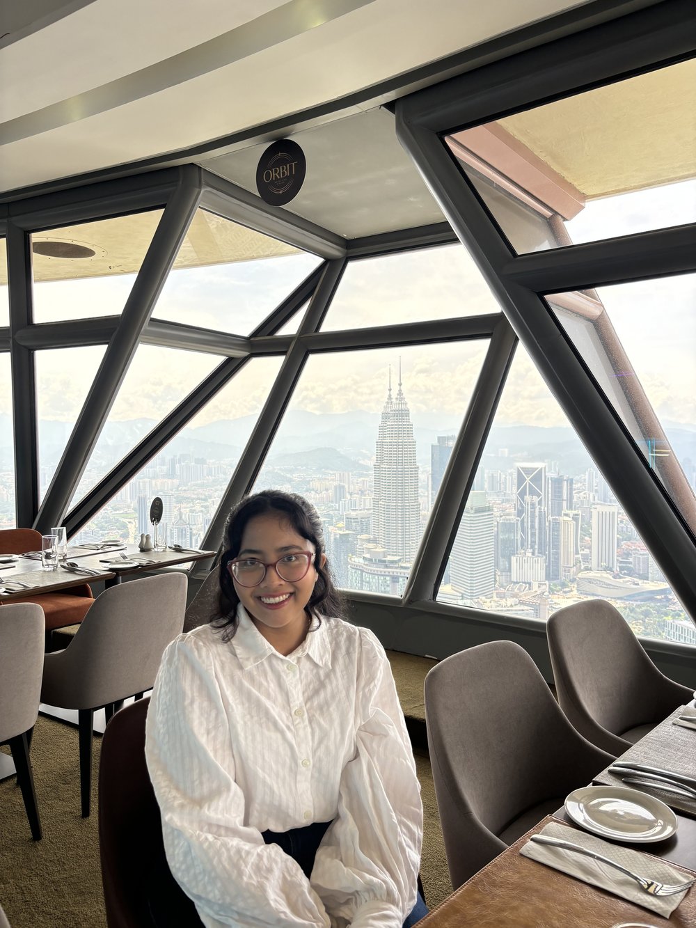 ORBIT Revolving Dining - KLCC view