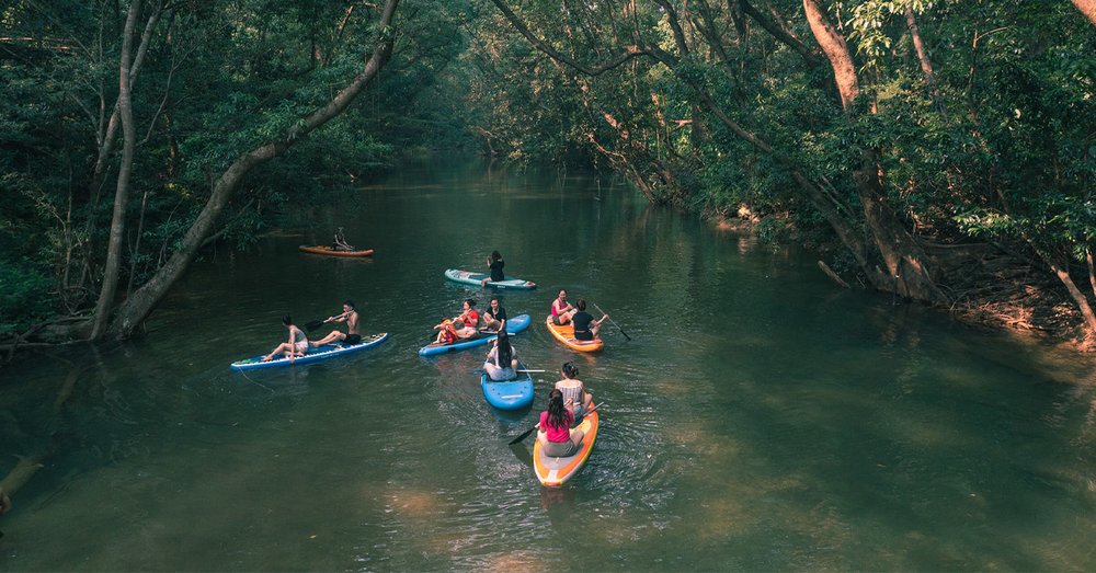 Chèo Thuyền Kayak Hoặc SUP Trên Suối Ozo Thơ Mộng