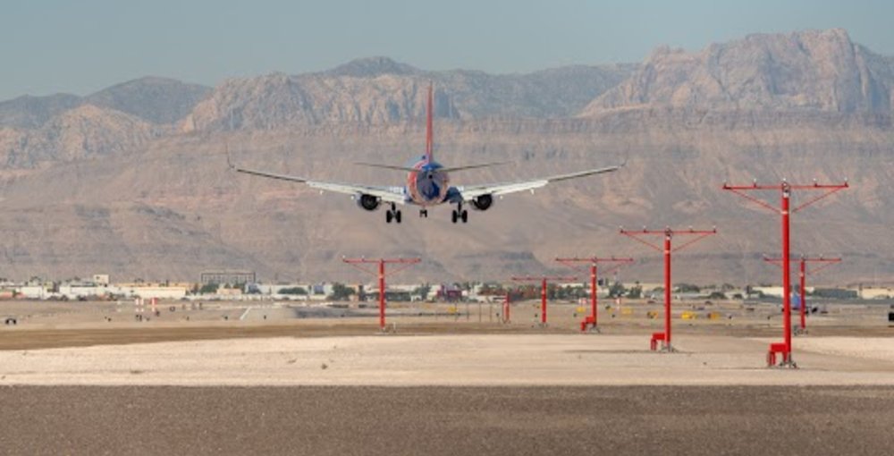 ラスベガス スフィア ハリーリード国際空港 空港からの景色
