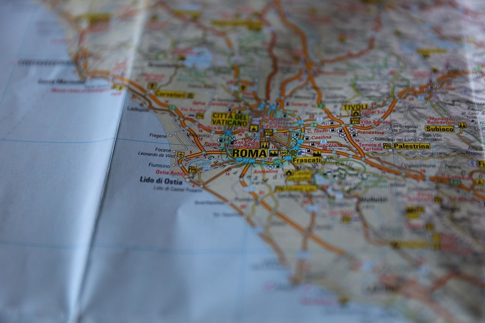 map of rome