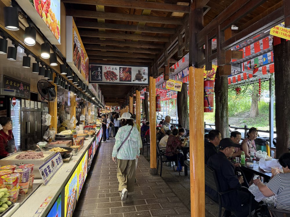 Zhangjiajie National Park China - Dining at Tianzi Mountain
