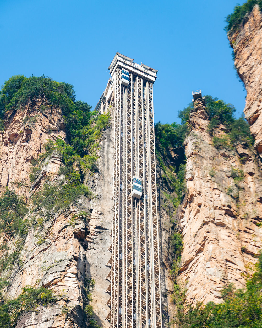 Zhangjiajie National Forest Park Itinerary China - Bailong Elevator
