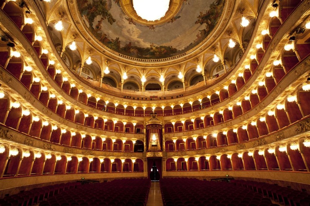 rome at night - empty opera theatre