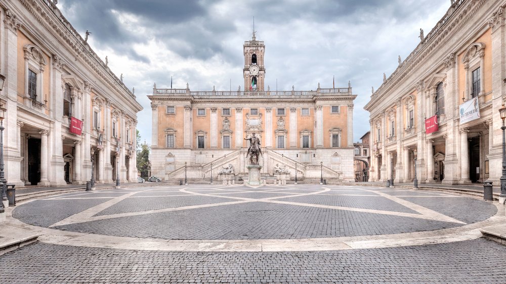 ancient roman buildings - plaza and building in rome during daytime