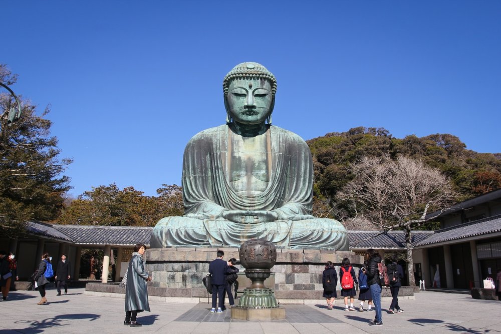 Tiếp Tục Ghé Tượng Đại Phật (Kamakura Daibutsu) 