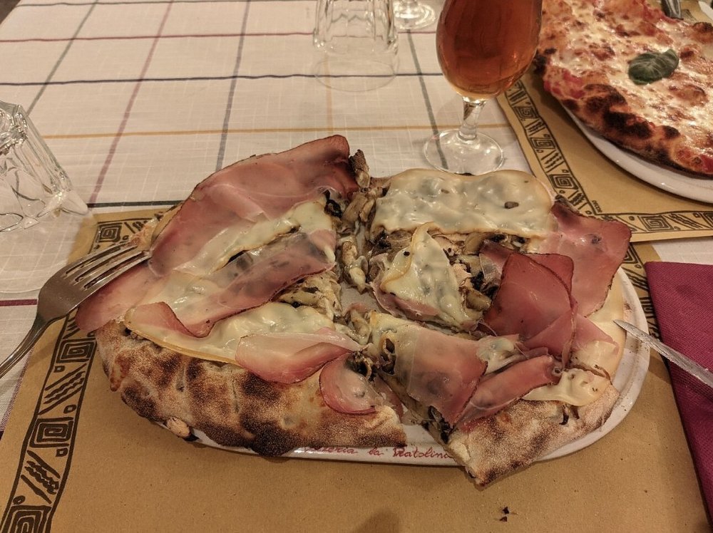 [usxanz] cheap food in rome italy - pinsa 