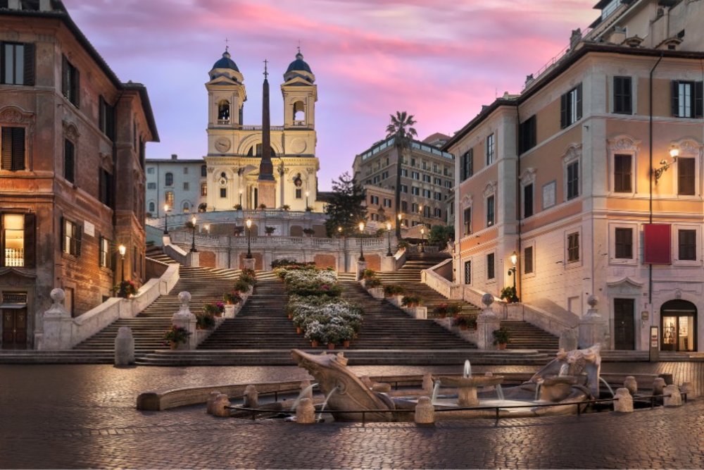 [usxanz] cheap food in rome italy - The Spanish Steps in Rome, Italy