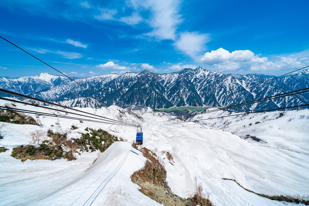 Tateyama Ropeway กับวิวทะเลสาบคุโรเบะ บนเส้นทาง Alpine Route