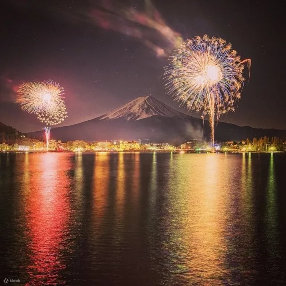富士山河口湖 夏季花火大會 
