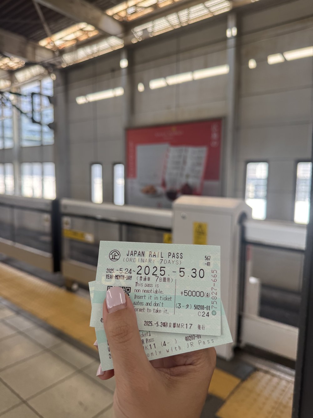 two magnetic tickets shinkansen