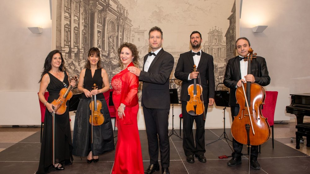 An opera concert band on stage