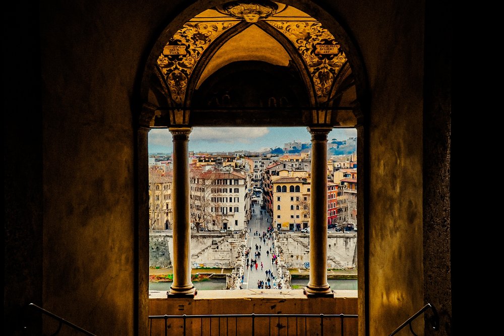 The city view from Castel Sant'Angelo