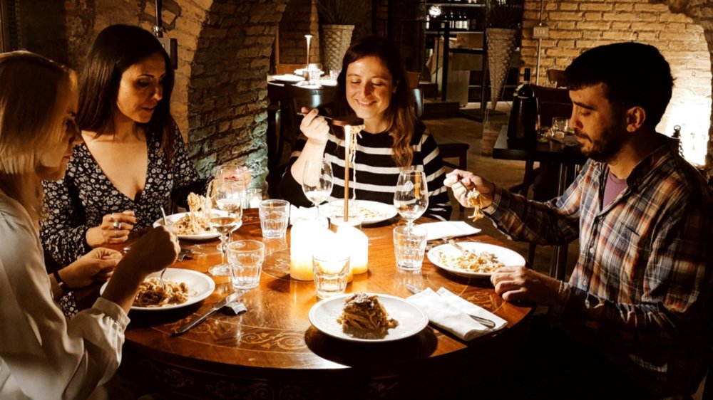 [usxanz] rome in november - candelit dinner with friends