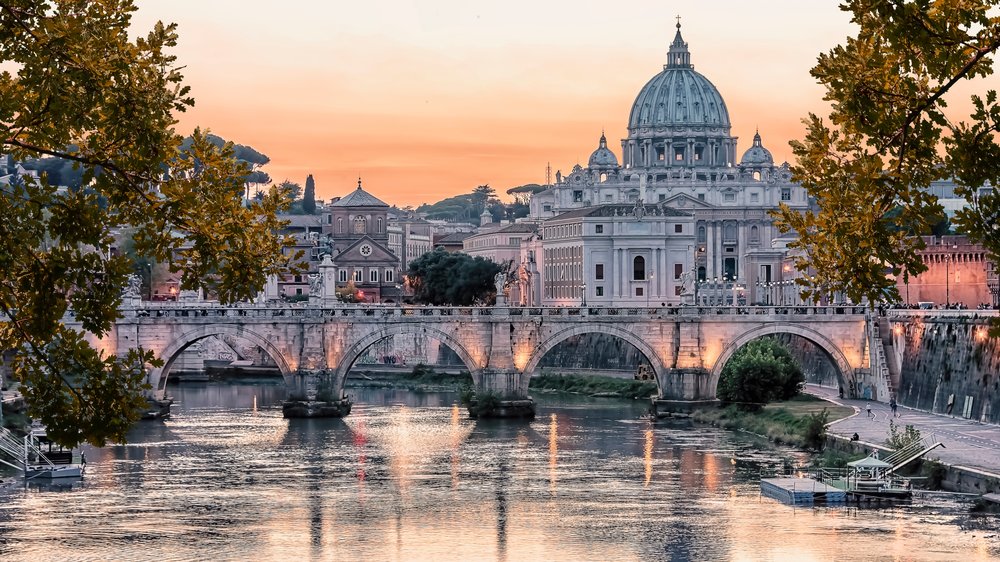 view of st peter's basilica in rome