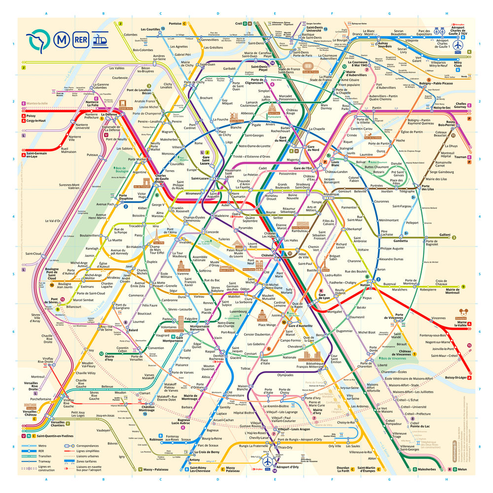 New Paris Metro Map