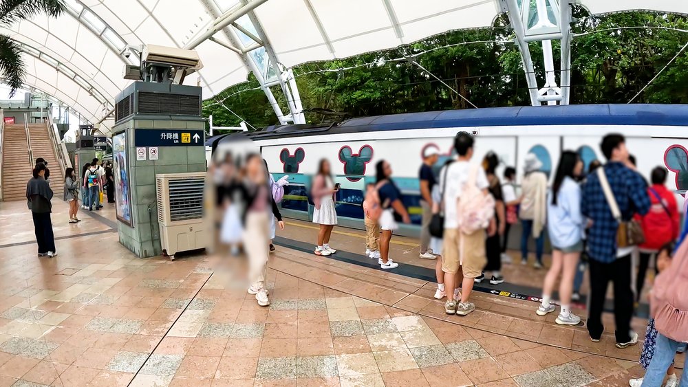 香港ディズニーランドの個人手配予算 電車　公共交通機関　ディズニー
