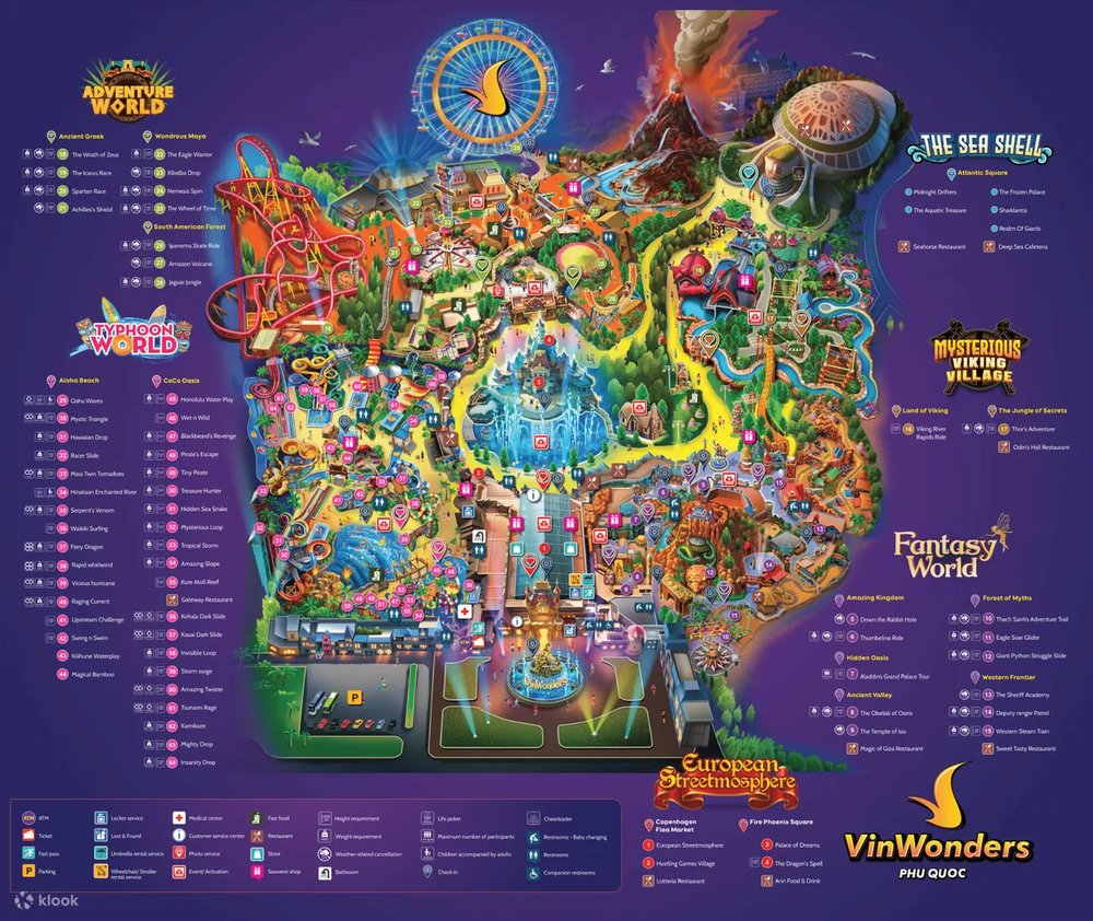 bản đồ VinWonders Phú Quốc 