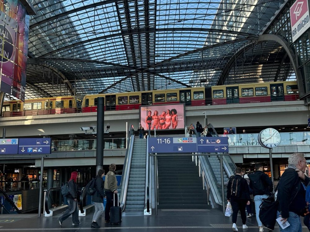 inside a train station ion berlin