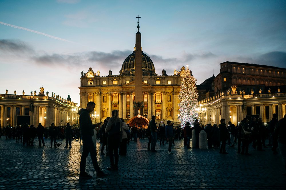 St. Peter Square Christmas Night
