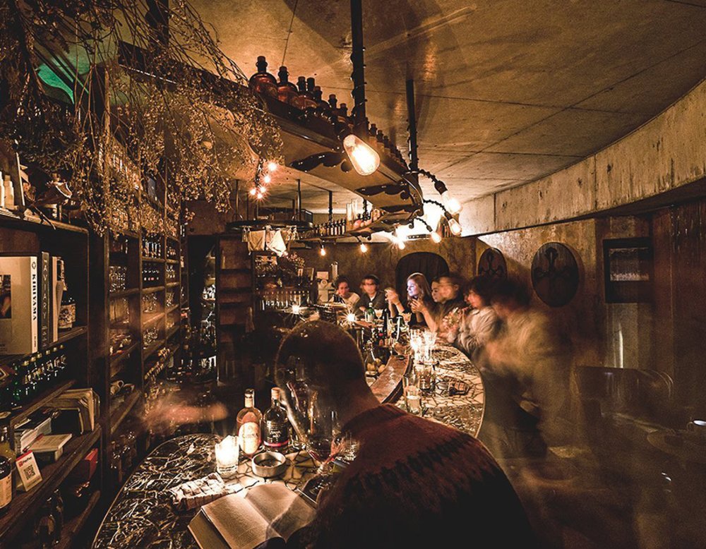 bar counter at bar nayuta